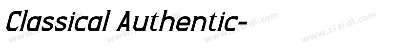 Classical Authentic字体转换
